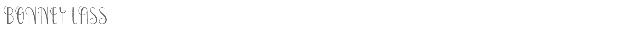 Bonney Lass Bonney Lass.ttf font preview